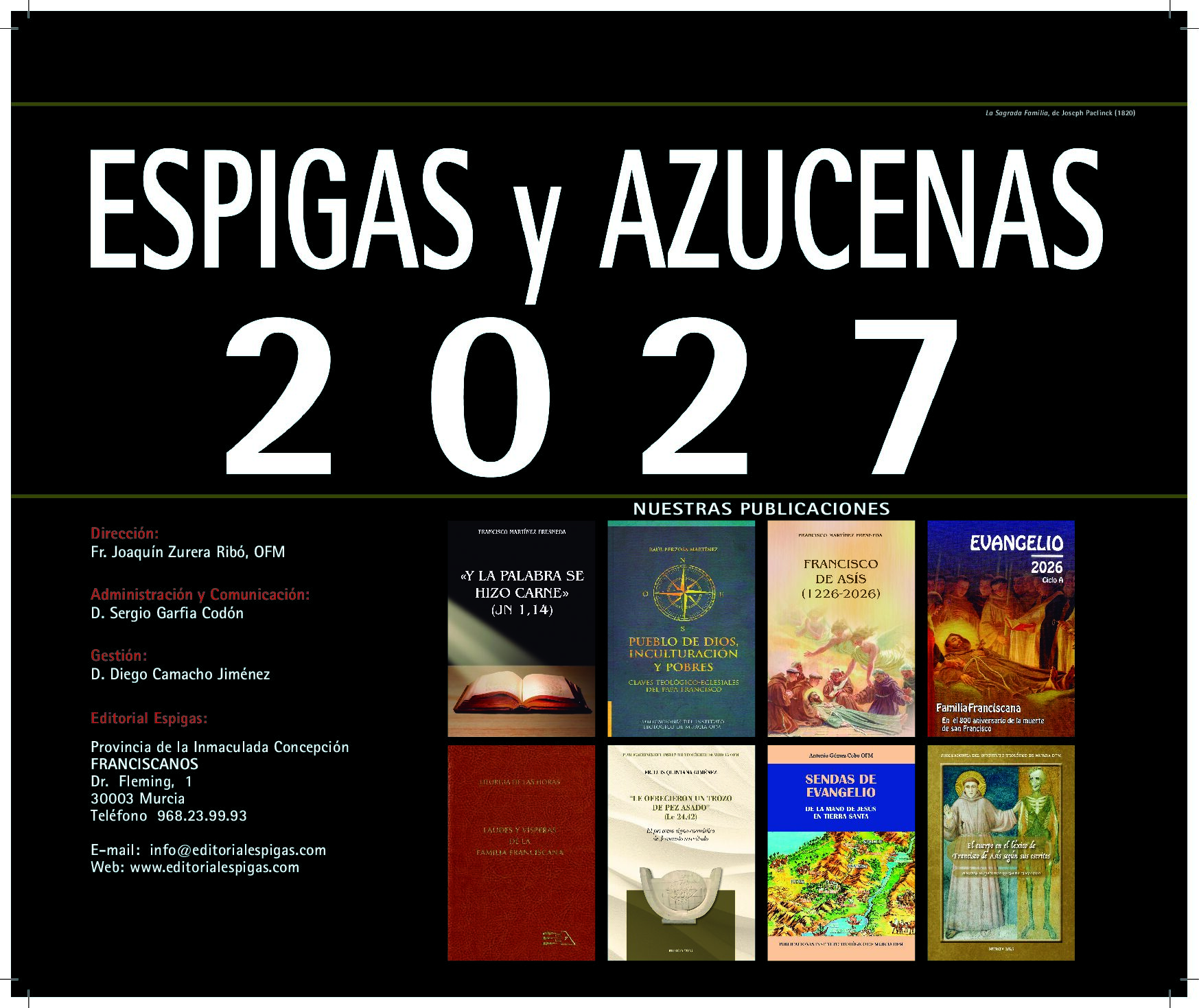 Ya a la venta nuestro almanaque de Espigas y Azucenas 2027